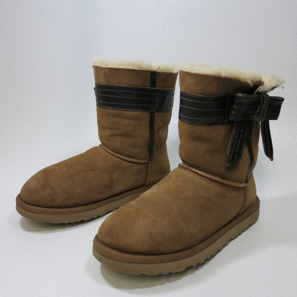UGG Australia Josette Bow-Band Boots 1003174 Authentic Footwear Women's SZ 7